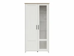 Petits-Meubles Vitrina 2 puertas Aksel Blanco y Madera