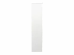 Hauss Spole Vitrina con 16 luces LED de colores, 2 cajones y 2 puertas, blanca.