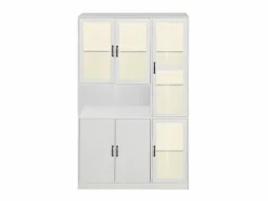 ModernLuxe Vitrina con iluminación LED - estantes con 6 puertas - Al. 200 cm -