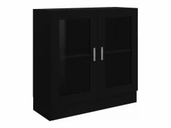 Clicnbuy Vitrina de madera contrachapada 82,5x30,5x80 cm