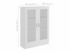 Online Vitrina de madera contrachapada 82,5x30,5x115 cm Vitrina
