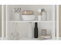 vidaxl Vitrina de madera contrachapada 82,5x30,5x150 cm