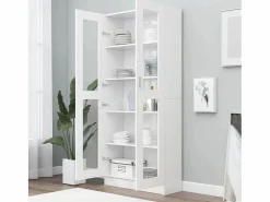 Vitrina de madera contrachapada 82,5x30,5x185,5 cm ES205548