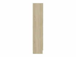 Clicnbuy Vitrina de madera contrachapada color roble 82,5x30,5x150 cm Marru00f3n