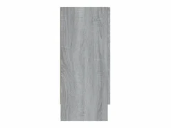 New Vitrina madera contrachapada Sonoma 120x30,5x70 cm ES861533 Gris