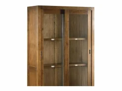 Sale Vitrina Mindy madera maciza 2 puertas 4 cajones Orka 100 cm Vitrina