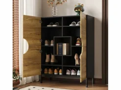 Online Vitrina y zapatero 2 en 1: diseño moderno con estantes ajustables y amplio espacio de almacenamiento. Vitrina