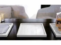 Vladon Cuenco decorativo Maya, moderno Plato decorativo cuadrado, de alto brillo (20 x 1,8 x 20 cm)