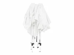 Clearance Wasabi - Carpa Plegable 3x3 m Javea Blanca – Estructura Montada y Lona Integrada – Rafia 100gr/m2 – Piquetas y Vientos Fijación – Cenador Jardín – Exteriores Blanco