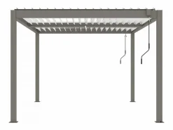 Clearance Habitat et jardin Windsor" pérgola bioclimática de aluminio con led 3 x 4 - Taupe Topo