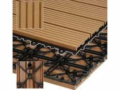 Best WPC Terraza Baldosas 30x30 cm - 33 unid. por 3m² Terraza