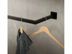 ML-DESIGN 3x Perchero de pared para vestidor/armario barra para ropa/toallas 90x12cm