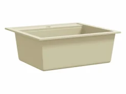 Discount Garden Furniture Xelindra Fregadero de cocina de granito con un seno Beige
