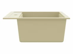 Discount Garden Furniture Xelindra Fregadero de cocina de granito con un seno Beige