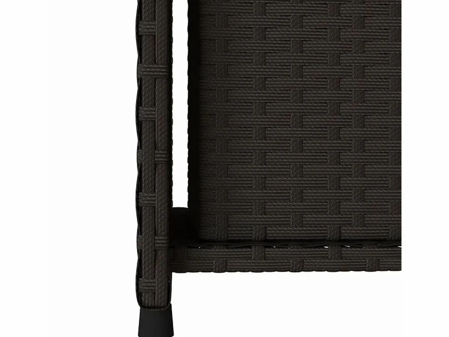 Outlet Garden Furniture Ylira Armario de almacenaje de jardín ratán PE 50x55x115 cm Negro