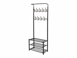 Garden Furniture Yngulf Perchero de ropa con repisa para zapatos 68x32x182,5 cm