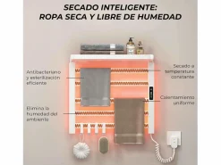 Outlet Yoevu - Toallero eléctrico Wi-Fi 100W , pantalla LCD táctil, contro WIFI y Alexa Toallero Eléctrico