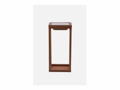 Hot Zafferano - Farol solar para el hogar de 2 LED, 37,3 cm, lámpara de pared y mesa de 2 W con batería y sensor crepuscular, color Iluminación Exterior|Energía Solar