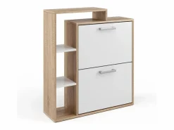 Online Vicco Zapatera abatible /sonoma 24.5x80x90 orlando Blanco