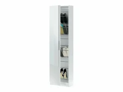 Calicosy Zapatero 1 puerta con espejo para 16 pares - A180 cm - KRISTAL