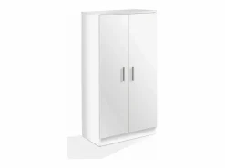 New Loungitude Zapatero 2 puertas 6 estantes - A108 cm Blanco