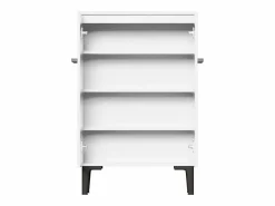 Sale Hauss Spole Zapatero con 2 puertas - estantes regulables 60 × 34,5 x 95 cm Blanco