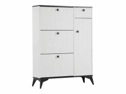 OKWISH Zapatero con 3 puertas, 1 cajón y 1 puerta, estilo moderno, ideal para la entrada o el salón