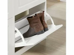 Online Sobuy Zapatero con 4 Puertas Organizador para Zapatos 105 x 24 x 83 cm FSR79-W ES Blanco