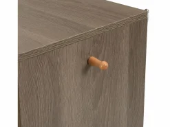New OKWISH Zapatero con banco para zapatos, 3 puertas y 1 cajón, madera y - para recibidores Gris