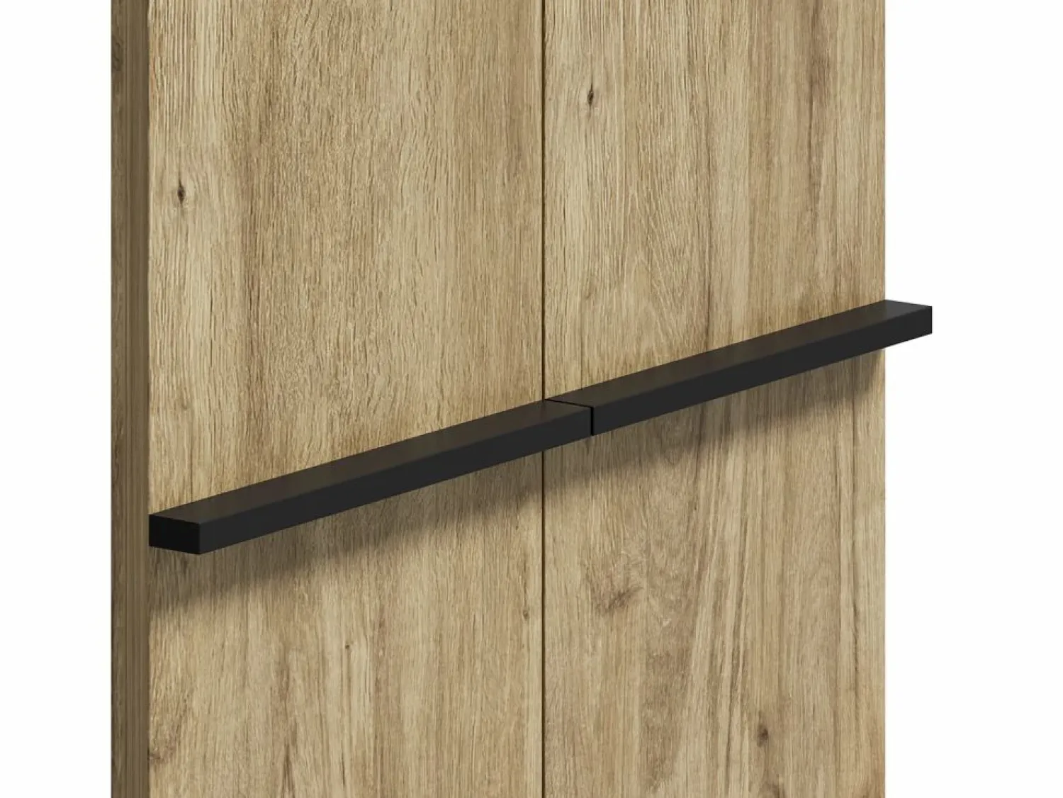 Hauss Spole Zapatero en color madera con 2 puertas - estantes regulables 60 × 34,5 x 95 cm