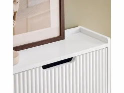 Best Sobuy Zapatero Estrecho con 4 Solapas Organizador FSR177-L-W ES Blanco