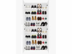 Zapatero multiusos 4 puertas y 8 estantes diseño moderno Ping Dress Zapatero|Mueble De Almacenaje