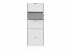 duehome Zapatero Nia 5 Puertas Blanco Brillo