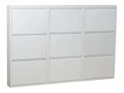 Clearance Zapatero Pisa de 9 puertas en metal . Se entrega completamente montado. Zapatero|Mueble De Almacenaje