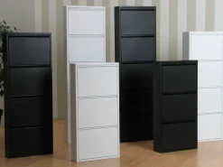Clearance Zapatero Pisa de 6 puertas en metal . Se entrega completamente montado. Zapatero|Mueble De Almacenaje