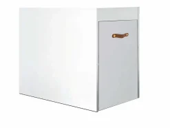 Best Zapatero tirador cuero aglomerado 74x100 cm Blanco