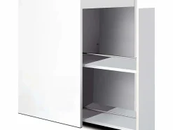 Best Zapatero tirador cuero aglomerado 74x100 cm Blanco