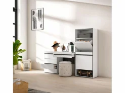 Skraut Home Zapatero, 187x35x145cm, Dormitorio, habitación, Cómoda, Cajonera, Tocador,
