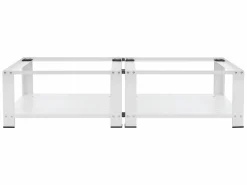 ML-DESIGN Zócalo lavadora doble con balda base 150 kg/soporte