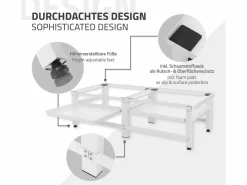 Clearance Zócalo lavadora doble con balda base secadora blanca Mueble Para Lavadora