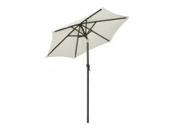 Clearance Zerdal Sombrilla de jardín con luces LED aluminio arena 200x211 cm Sombrilla