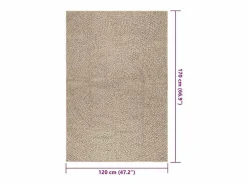 ZIZUR alfombra 120x170 cm aspecto yute interior exterior